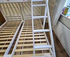 triple bunk bed with mattress