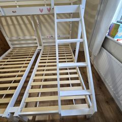 triple bunk bed with mattress