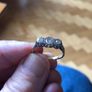 Antique 3stone diamond ring Image 3