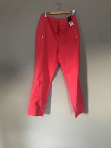 pink suit trousers
