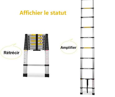Telescop Ladder 3.2M Aluminum Telescopic Ladder Portable Home Ladder Adjustable Telescopic Straight Ladder Furniture