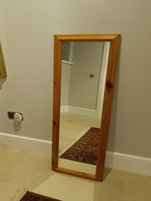 Pine mirror 40cm w x 128 h