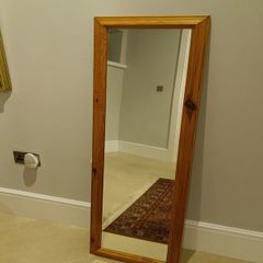 Pine mirror 40cm w x 128 h