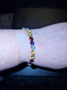 14ct gold multicoloured bracelet