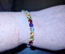 14ct gold multicoloured bracelet