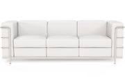 New Sofa 3 seater  white leather sofa Le Corbusier LC3