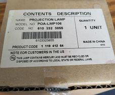 Projection Lamp POA-LMP106