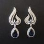Art Deco Vintage Style Crystal Earrings Image 2