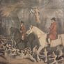 Vintage William Smith Huntsman to the Brocklesby Hounds and two Whips by R.B. Davis framed print Image 3