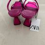 Zara metallic pink heels BNWT Image 4
