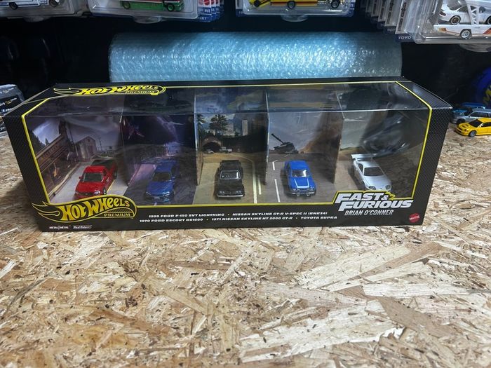 Hot Wheels Diorama Fast And Furious Brian O Conner Set