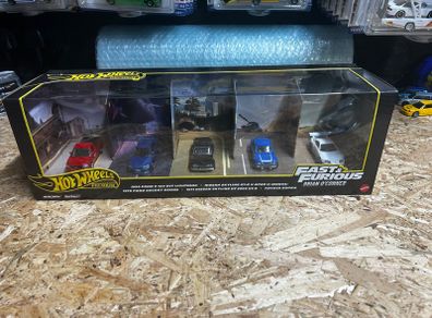 Hot Wheels Diorama Fast And Furious Brian O Conner Set