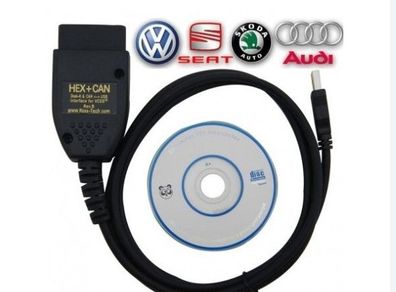 Hex-Interface Update 23.11 Vag Hex V2 ATMEGA162 Skoda VAG COM VW-AUDi FT232RQ VCDS VAGCOM Scanner Diagnostic Tester
