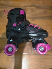 Roller Skates Pink and Black UK Size 3 - 5