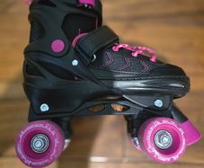 Roller Skates Pink and Black UK Size 3 - 5