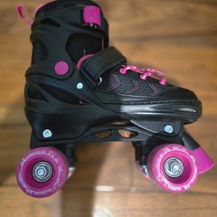 Roller Skates Pink and Black UK Size 3 - 5