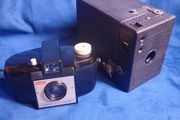 Pair of Kodak brownie vintage cameras