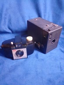 Pair of Kodak brownie vintage cameras