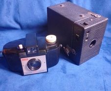Pair of Kodak brownie vintage cameras