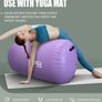 Inflatable Gymnastics Barrel 100CM Tumbling Mat Air Tumble Track Mat Backbend Trainer for Exercise/Training/Fitness/Yoga/Backflip/Home Use & Gym Image 4