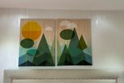 Stunning two piece canvas picture