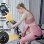 4-IN-1 Exercise Bikes for Home Use, Folding Indoor Stationary Cycling Bike with Arm/Leg Workout Bands,16 Levels Magnetic Resistance Fitness Bicycle with Hand Pulse and Phone/Tablet Holder Image 4