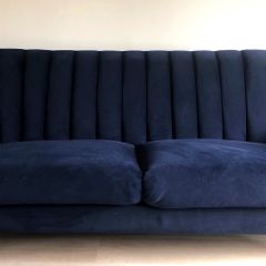 Navy Blue 3-Seater Sofa
