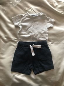 T-shirt and shorts 3-6 mnts