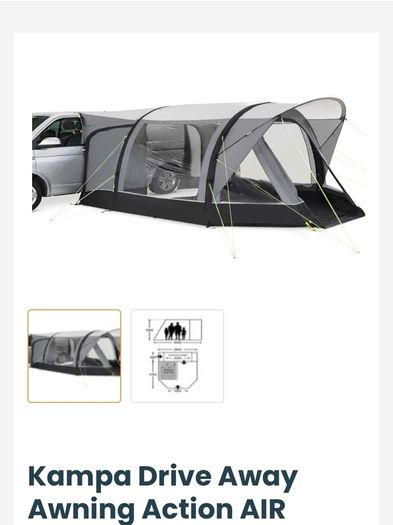 Kampa Drive Away Air Awning (Used once)