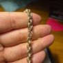 Vintage Stamped Sterling Silver Heavy Elaborate Chain and Cat Pendant Image 10
