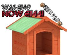 Multiple Colours Available | Dog Kennel Mocha 65x65x61.5 Cm Solid Wood Pine