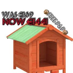 Multiple Colours Available | Dog Kennel Mocha 65x65x61.5 Cm Solid Wood Pine