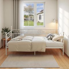 Metal Day Bed White