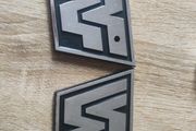 Two (2) Vintage Jakks Pacific WWE WWF Chrome Action Figure Stands