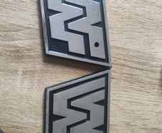 Two (2) Vintage Jakks Pacific WWE WWF Chrome Action Figure Stands