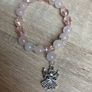 Handmade Beautiful Rose Quartz Crystal Guardian Angel bracelet Image 2