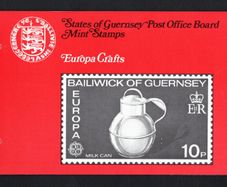 1976 Guernsey Europa Handcrafts Commemorative Stamps Presentation Pack