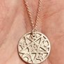 Sterling silver chain with fine silver Celtic design star pendant Image 2
