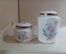 Aynsley "Little Sweetheart" Bone China Storage Jars