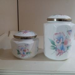 Aynsley "Little Sweetheart" Bone China Storage Jars
