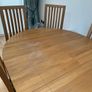 For Sale Oak Dining Table and 6 matching chairs Image 3