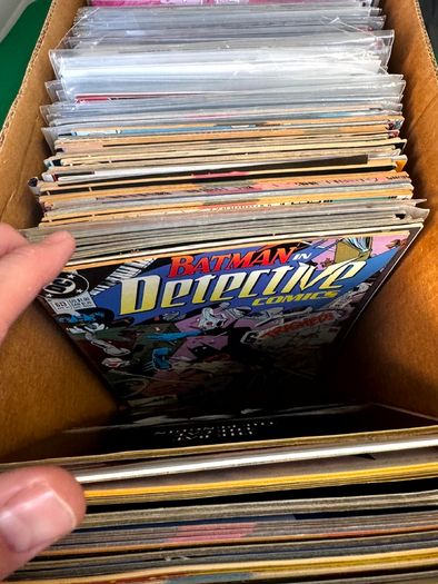 DC Long Comic Box w 250 comics for Sale