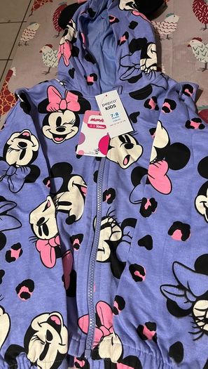 Minnie Mouse hoodie & tshirt age 7/8 years BNWT