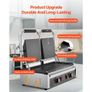 Commercial Panini Grill, 3600W Electric Sandwich Panini Maker, Stainless Steel Double Sandwich Press, Panini Grill with Temp Control Image 2