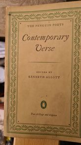 Contemporary Verse. Edited By Kenneth Allott. Paperback In Good.