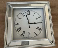 Mirrored wall clock