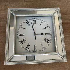 Mirrored wall clock