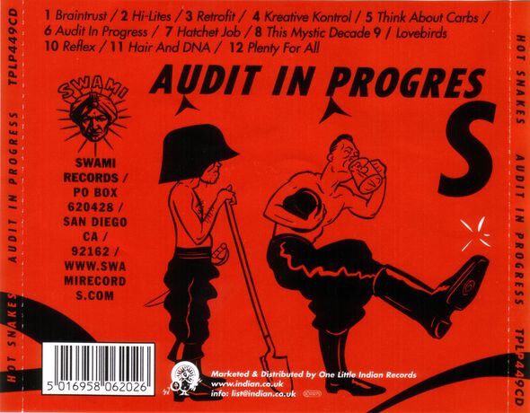 Hot Snakes "Audit In Progress" CD Album