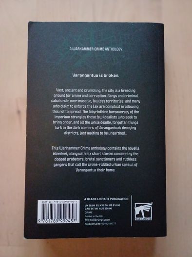 Warhammer Crime Anthology Broken City (Games Workshop Science Fiction Paperback 2021)