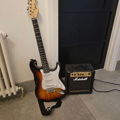 Kids electric guitar and amp stand included-Brand new
